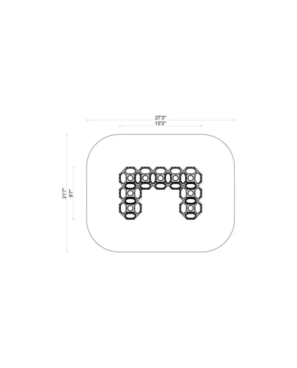 A drawing of a computer symbol with the number 5 2.