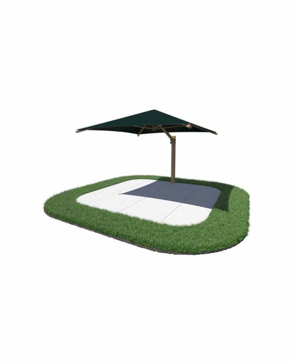 10' Square Cantilever Umbrella | Shade Structure - Image 3