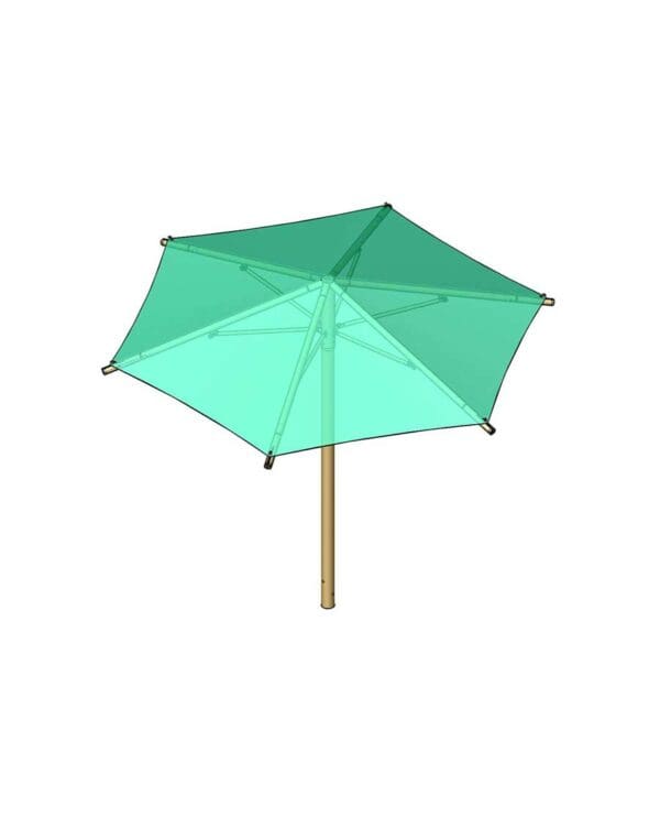 12' Hexagon Umbrella | Shade Structure