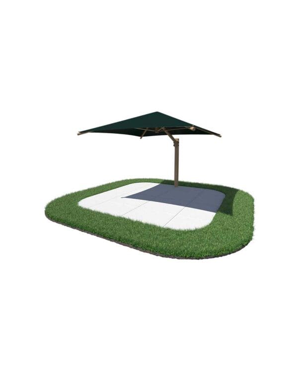 12' Square Cantilever Umbrella | Shade Structure - Image 3