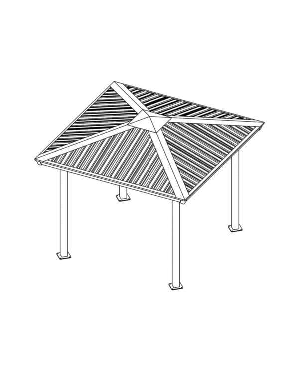 12' Square | Steel Frame Shelter - Image 3