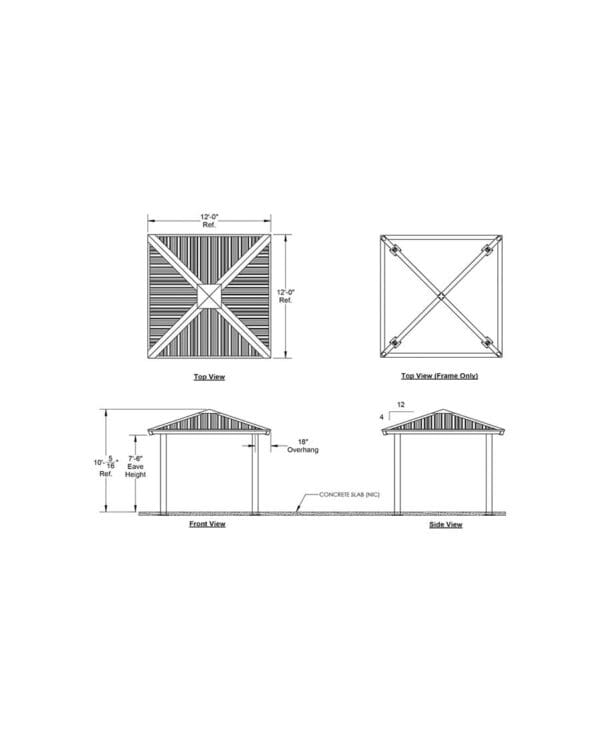 12' Square | Steel Frame Shelter - Image 4