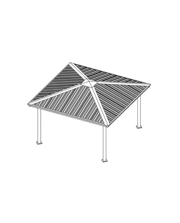 16' Square | Steel Frame Shelter - Image 3