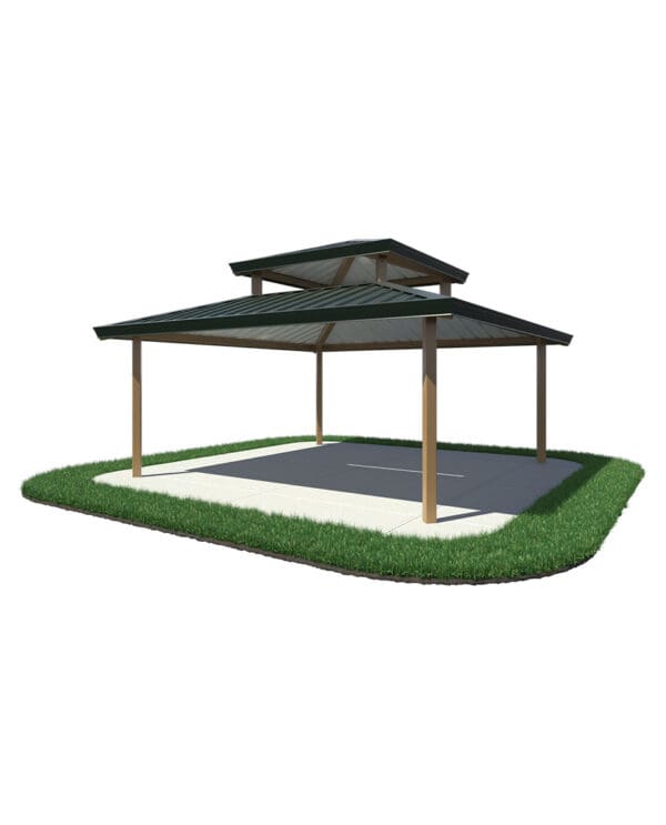 20' Square 2-Tier | Steel Frame Shelter