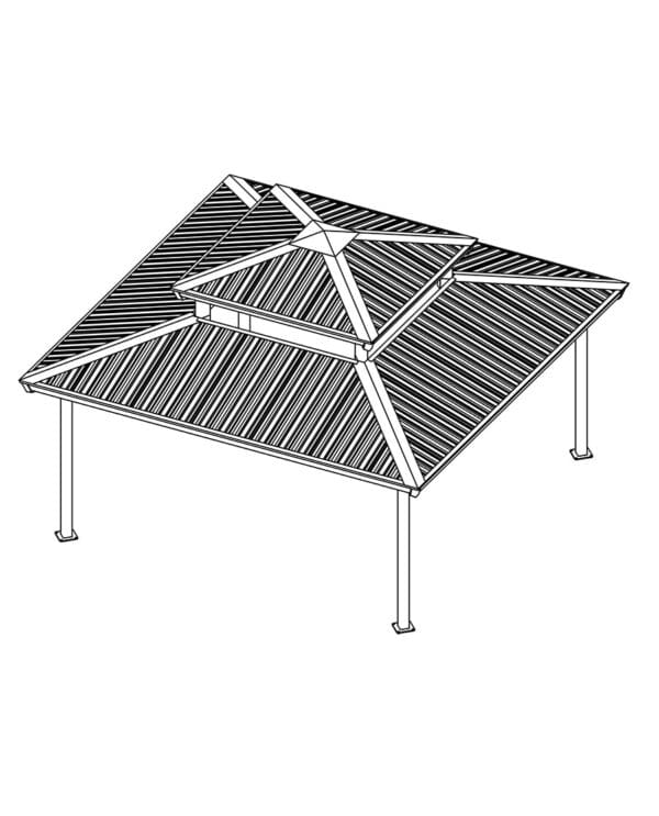 20' Square 2-Tier | Steel Frame Shelter - Image 3