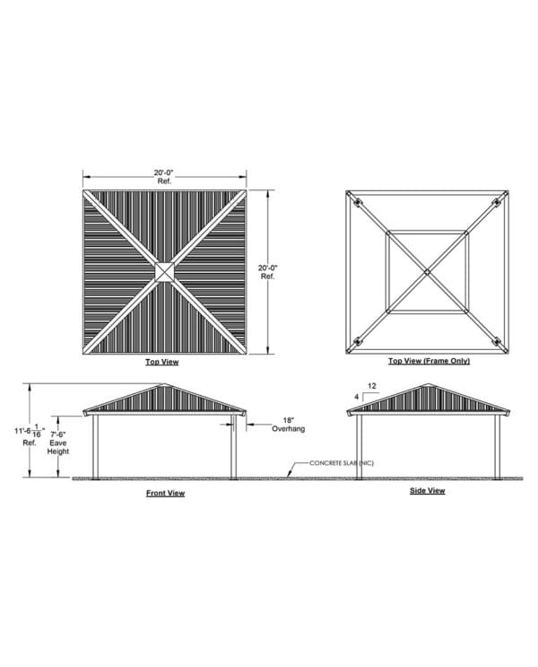 20' Square | Steel Frame Shelter - Image 4