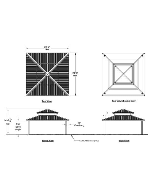 24' Square 2-Tier | Steel Frame Shelter - Image 4