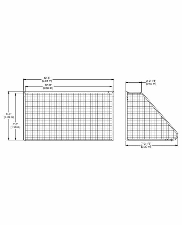 6' x 12' Soccer Goals, 3" Round Frame | Sports Equipment - Image 2