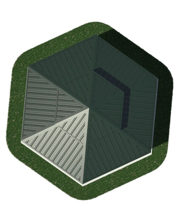 28' Hexagonal 2-Tier | Steel Frame Shelter - Image 2