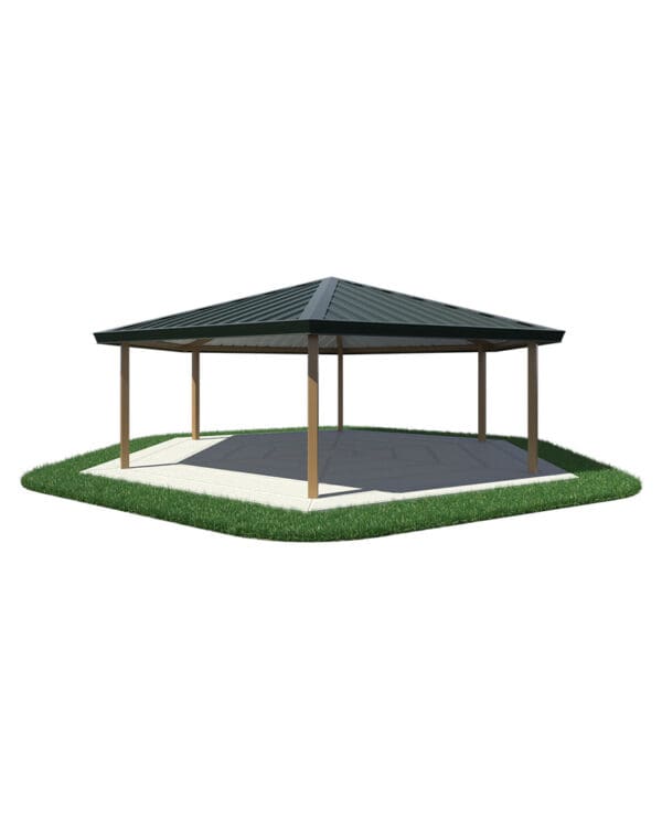 28' Hexagonal | Steel Frame Shelter