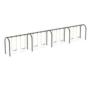 3.5" Arch Swing Frame 8ft - 4 Bay | Commercial Playground Equipment