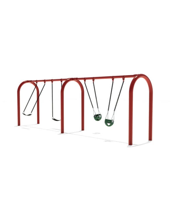 5" Arch Swing Frame 8ft - 2 Bay | Commercial Playground Equipment