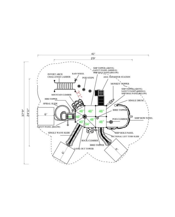 CS-30508 | Commercial Playground Equipment - Image 4