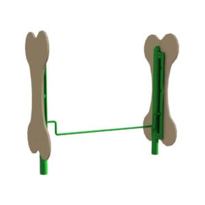 Dog bone jump, playground equipment.
