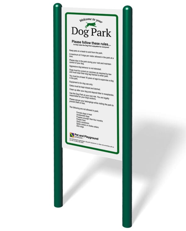 Rules Sign | Dog Park Equipment