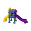 Colorful plastic playset with slide.