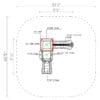 Playground dimensions: 21'5" x 9'5".