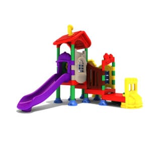 Colorful plastic children's playground.