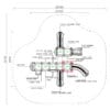 Playground diagram with dimensions.