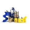 Pirate ship playground with slide.