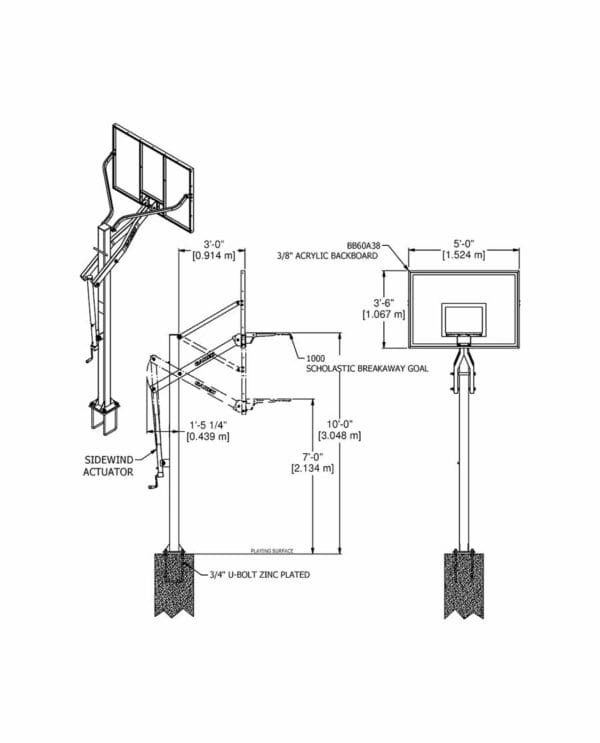 Collegiate Series Adjustable Basketball System | Sports Equipment - Image 4