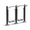 Outdoor double leg press fitness machine.