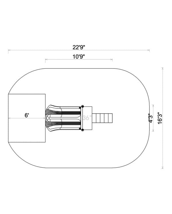 3' Free Standing Double Slide | Commercial Playground Equipment - Image 3