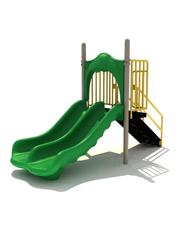 3' Free Standing Double Slide | Commercial Playground Equipment