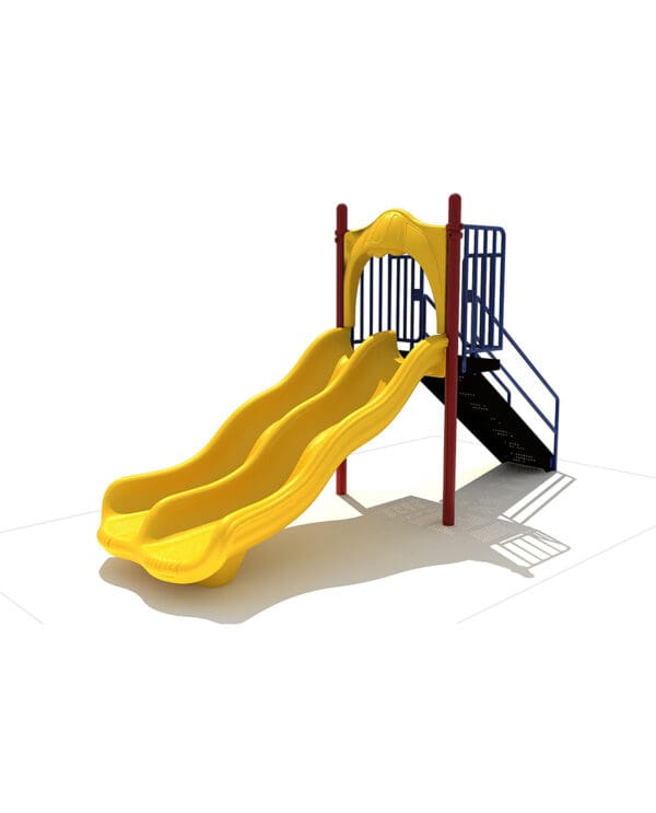 4' Free Standing Double Wave Slide | Commercial Playground Equipment