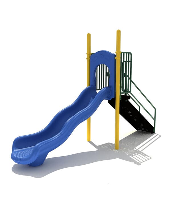 4' Free Standing Single Wave Slide | Commercial Playground Equipment