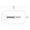 Playground plan: overhead view with dimensions.