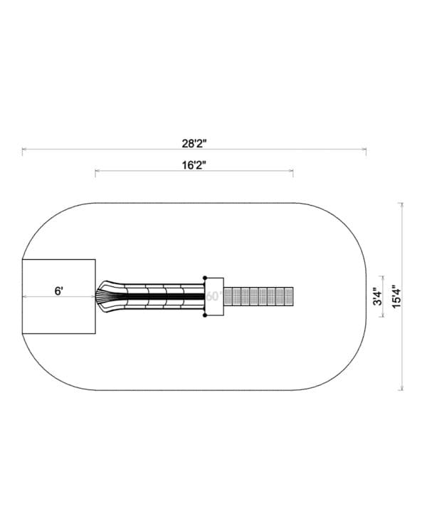 5' Free Standing Single Wave Slide | Commercial Playground Equipment - Image 3