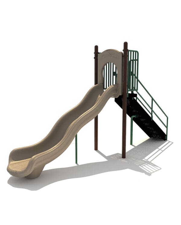 5' Free Standing Single Wave Slide | Commercial Playground Equipment