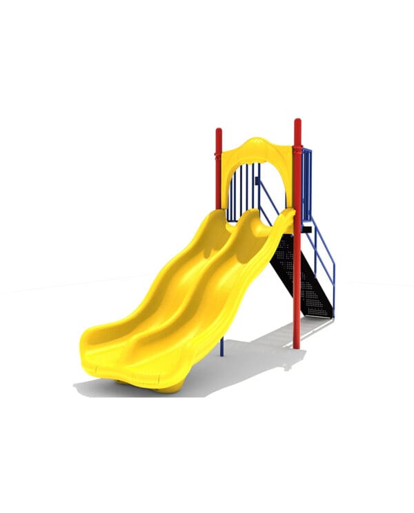 5' Free Standing Double Wave Slide | Commercial Playground Equipment