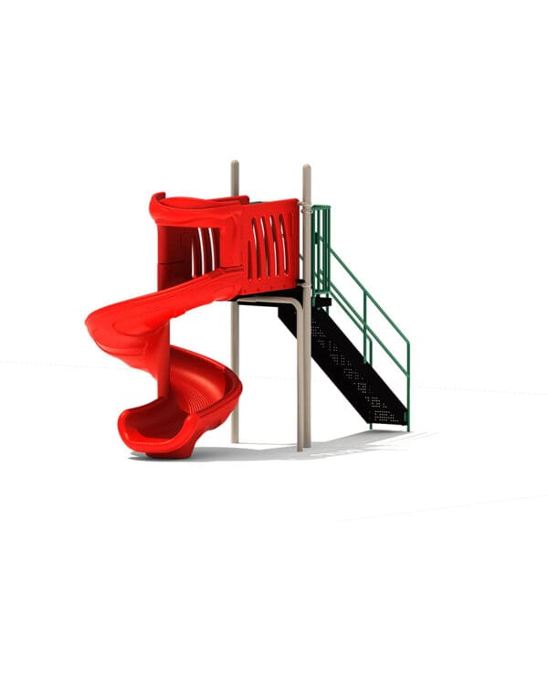 6' Free Standing Spiral Slide | Commercial Playground Equipment