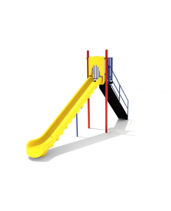 7' Free Standing Single Sectional Slide | Commercial Playground Equipment