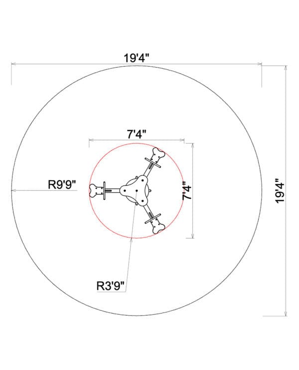 Three Way Seesaw | Commercial Playground Equipment - Image 3