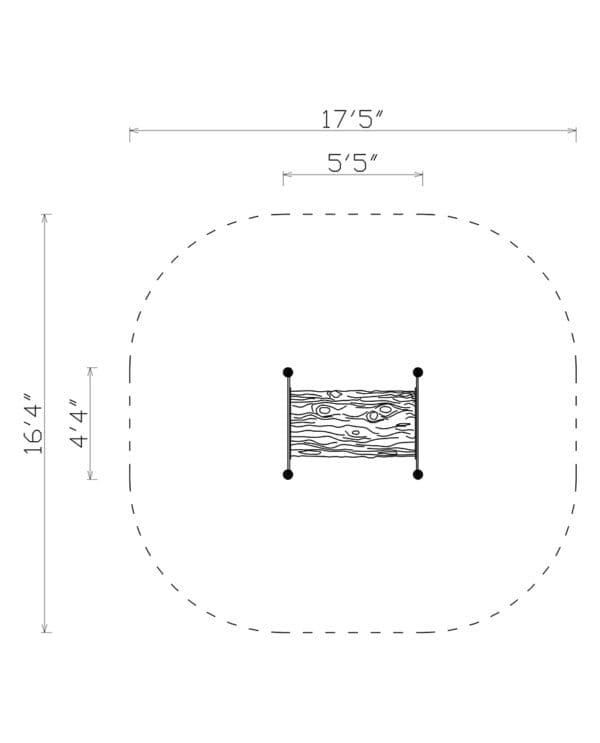 5' Timber Crawl Tunnel | Commercial Playground Equipment - Image 2