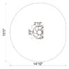 Here's an 8-word alt tag for the image: Diagram showing semi-circular product dimensions, 15'5" x 14'10".