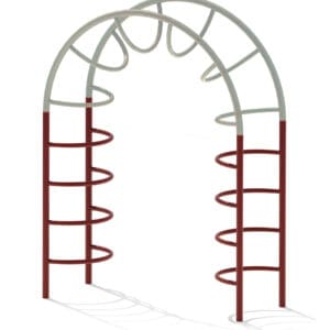 Arch climber playground equipment.