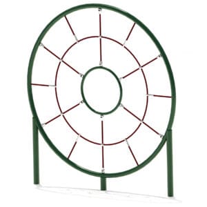 Playground climbing frame, circular design.