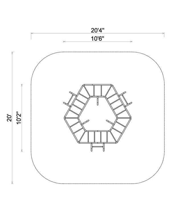 Hex Climb Around | Commercial Playground Equipment - Image 2