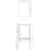 FS-30496 mirror dimensions drawing.