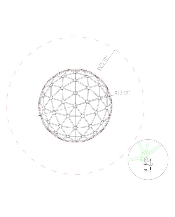 14' Geo Dome | Commercial Playground Equipment - Image 2