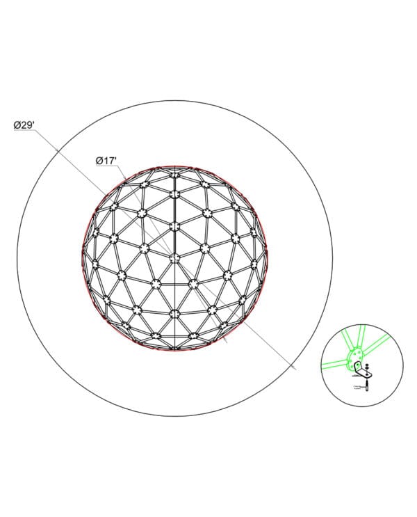 17' Geo Dome | Commercial Playground Equipment - Image 2