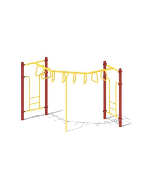 90 Degree D-Shape Challenge Ladder | Commercial Playground Equipment