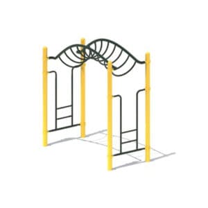 Outdoor climbing frame for kids.