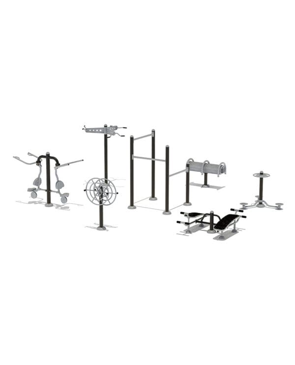 7 Station Fitness Group | Commercial Playground Equipment - Image 2