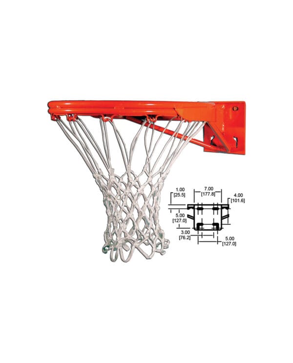 Heavy-Duty Outdoor Gooseneck Basketball System - 60" Steel Backboard | Sports Equipment - Image 3