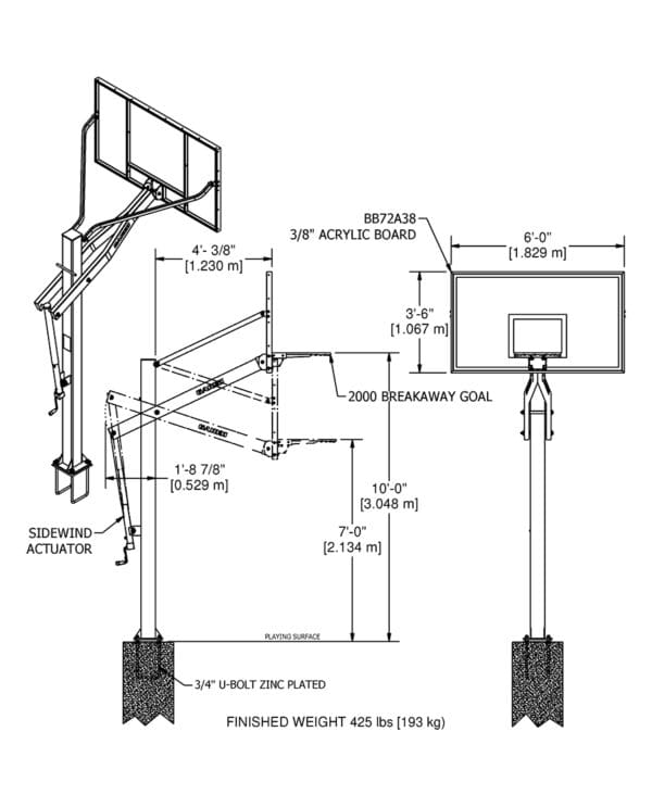 Pro Series Adjustable Basketball System | Sports Equipment - Image 4